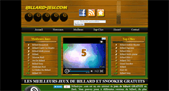 Desktop Screenshot of billard-jeu.com
