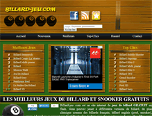 Tablet Screenshot of billard-jeu.com
